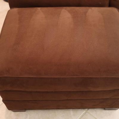 Hickory Chair Polyester Sofa with Ottoman