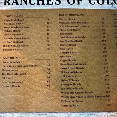 LARGE BOOK "RANCHES OF COLORADO" BY JOHN FIELDER