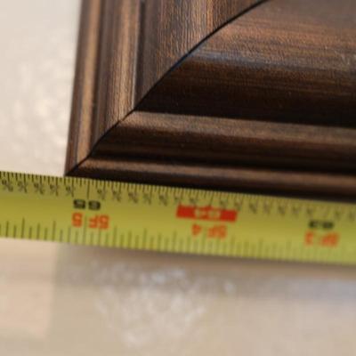 Large Brown Beveled Decor Mirror