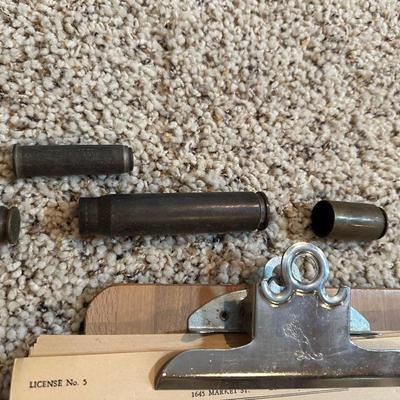 PAPER TARGETS, MILITARY CANVAS BAGS, SPENT SHELLS, CARBINE MAGAZINES AND MORE