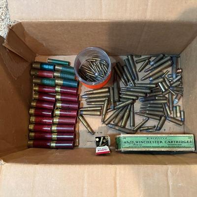 12 GAUGE AMMO, .22 LONG RIFLE AMMO, .45-75 WINCHESTER AMMO AND MORE