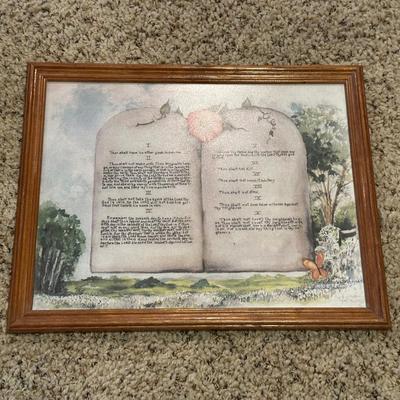 ANTIQUE BIBLES, TRAIN RAIL SPIKE CROSSES AND THE 10 COMMANDMENTS