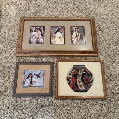 NATIVE AMERICAN THEMED ARTWORK