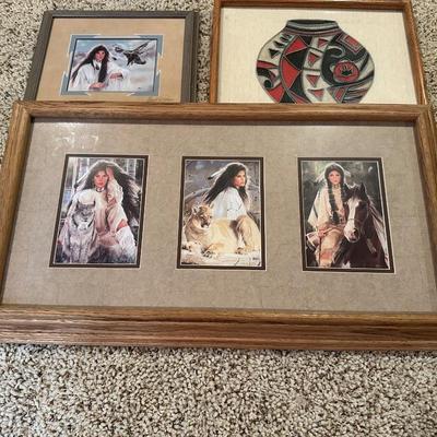 NATIVE AMERICAN THEMED ARTWORK