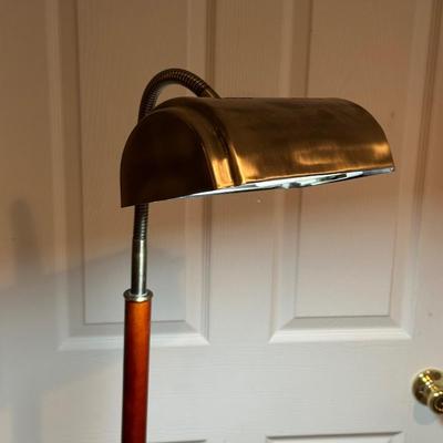 ADJUSTABLE FLOOR LAMP AND A LIVE EDGE SLAB WALL CLOCK