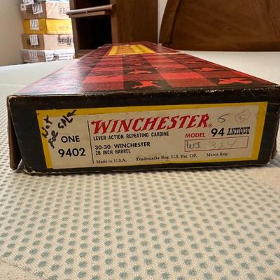 WINCHESTER MODEL 94, 30 - 30 LEVER ACTION * 75TH WYOMING ANNIVERSARY * HAS NEVER BEEN FIRED