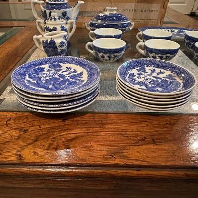 LITTLE HOSTESS CHILD'S CHINA PLAY TEA SET