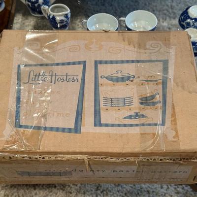 LITTLE HOSTESS CHILD'S CHINA PLAY TEA SET