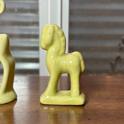 GOEBEL HUMMEL "LITTLE PHARMACIST" AND WALKER POTTERY FIGURINES