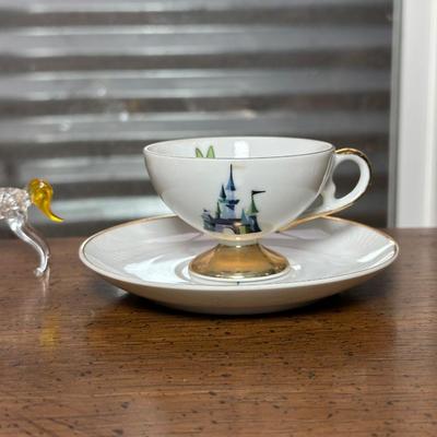 DISNEY PRODUCTIONS TEACUP AND SAUCER, OCCUPIED JAPAN MINIATURE TEA SET PLUS MORE