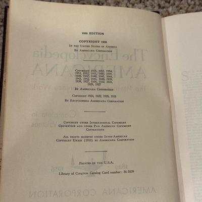 THE ENCYCLOPEDIA AMERICANA 1956 COPYRIGHT