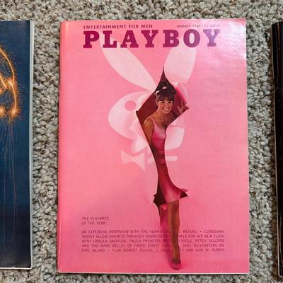 THREE 1965 PLAYBOY MAGAZINES