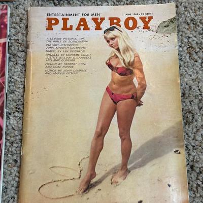 1968 PLAYBOY MAGAZINES