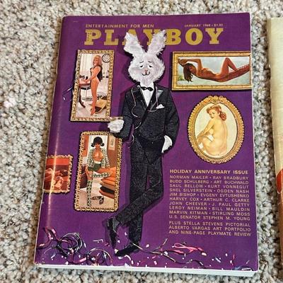 1968 PLAYBOY MAGAZINES