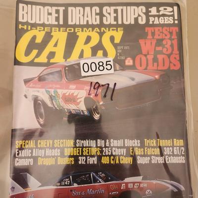 lot of 7 1971 Cars Super Supercar Magazines