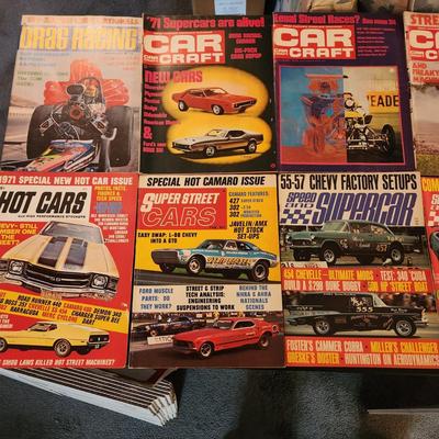 Lot of 1970 Car Magazines Car Craft Hot Rodding Drag Racing Supercar