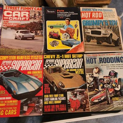Lot of 1970 Car Magazines Car Craft Hot Rodding Drag Racing Supercar