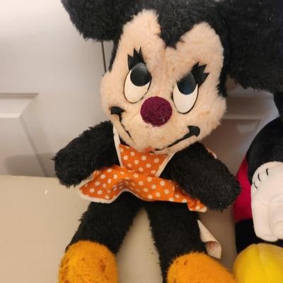 Walt Disney Minnie and Mickey Mouse Plush dolls