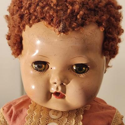 3 Vintage dolls & Doll Clothing, Manco, American Character