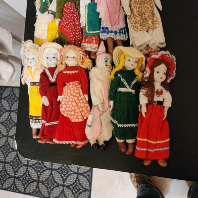 Lot of 11 Dolls from Around the World