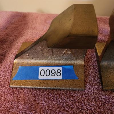 Railroad Rail from 1893 Bookends Heavy