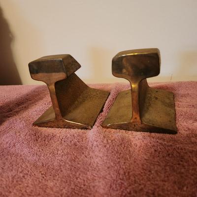 Railroad Rail from 1893 Bookends Heavy