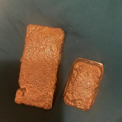 For gold recovery- 2.5 lbs gold material from melted computer pins