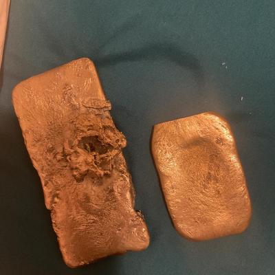 For gold recovery- 2.5 lbs gold material from melted computer pins