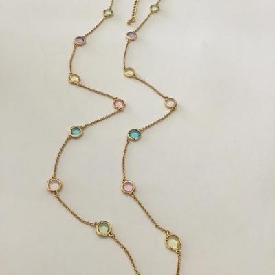 Kate spade New York Carnival, crystal long necklace