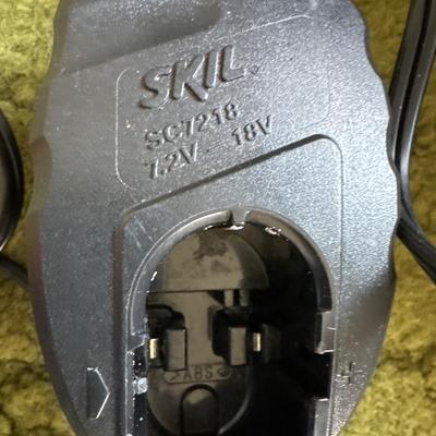 Skil battery powered cordless drills with case