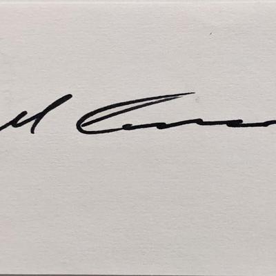 Jockey Angel Cordero Jr. original signature