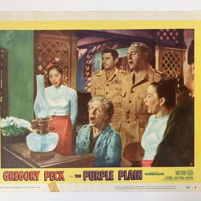 The Purple Plain original 1954 vintage lobby card