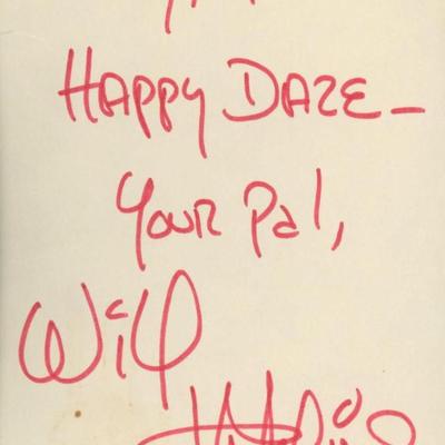 Will Hutchins original signature