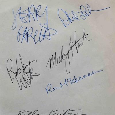 The Grateful Dead signed slip