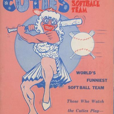 California Cuties novelty softball team program from 1961