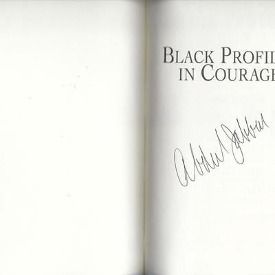 Black Profiles in Courage Kareem Abdul-Jabbar signed book