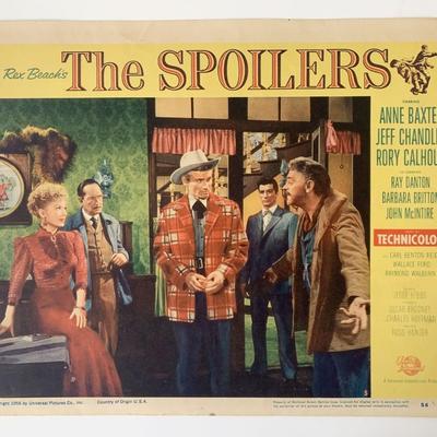 The Spoilers original 1956 vintage lobby card