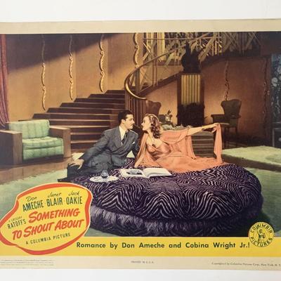 Something to Shout About  original 1943 vintage lobby card