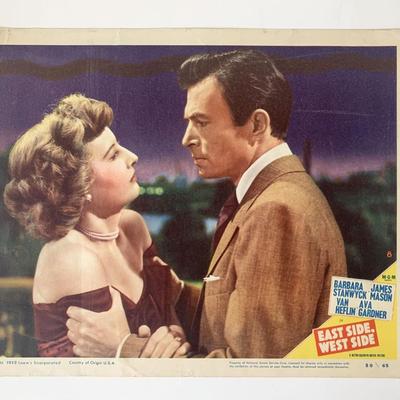 East Side, West Side original 1950 vintage lobby card