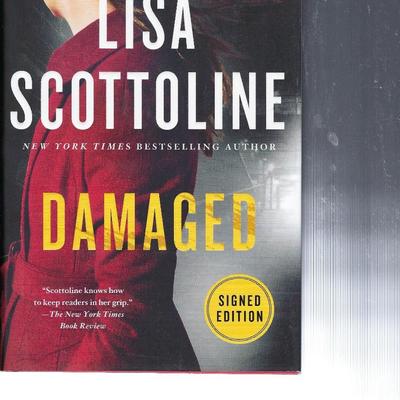 Damaged Lisa Scottoline signed book