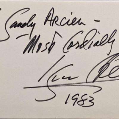 Isaac Stern original signature