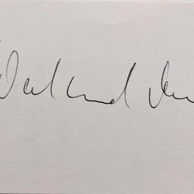 Opera singer Waltraud Meier original signature