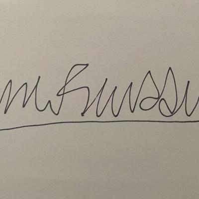 Actor Connor Widdows original signature 