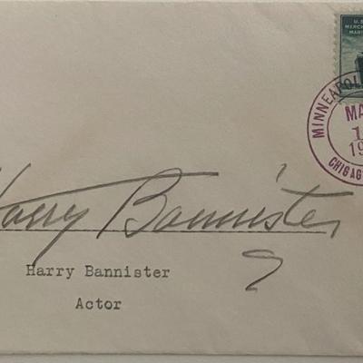 Harry Bannister signed 1953 cover