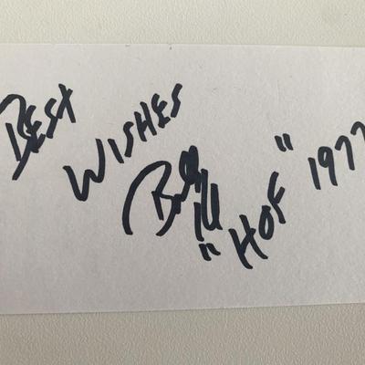 Billy Hardwick original signature