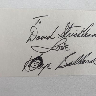 Kaye Ballard original signature