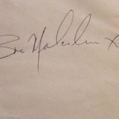 Robert Alda signed note