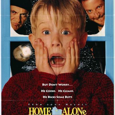 Home Alone Original 1990 Double-Sided Vintage One Sheet Poster