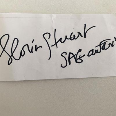 Titanic actress Gloria Stuart original signature