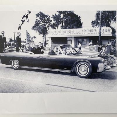 JFK Secret Service agent Chuck Zboril signed photo